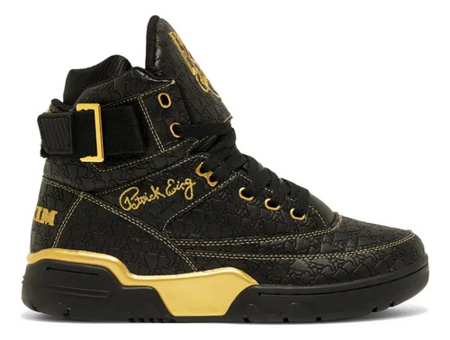Tenis Patrick Ewing 33 Hi Rakim Negro Dorado Original Para Hombre | Meses sin interés