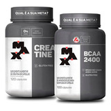 Combo Bcaa - 100 Cápsulas + Creatina 120 Cps - Max Titanium 