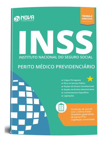 Apostila Completa Perito Médico Previdenciário - Inss 2024 - Editora Nova