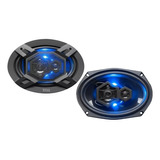 Parlantes Auto Boss B69led 6x9 500 Watts 250 Rms Elite Azul