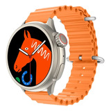 Relógio Smart Watch Redondo Digital Masculino Ultra Max Nf
