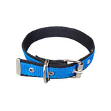 Coleira Para Cachorro Nylon Dupla Cães Pet - N° 7 Cor Azul Tamanho Da Coleira N°7