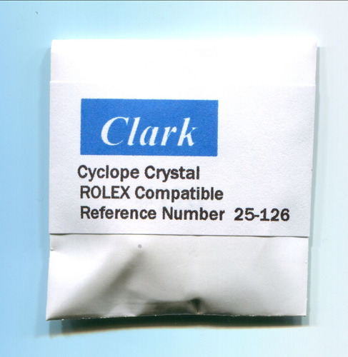 Mica Plexiglass Rolex Tropic Cyclop 126 Clark Orig 25-126