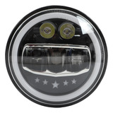 Faro Led Redondo Para Motocicleta De 7 Pulgadas 6000k 12v 