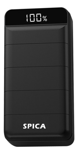 Power Bank Cargador Inalambrico 30000mah Micro Usb Tipo C Color Negro