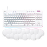 Teclado Logitech G713 Mecánico Alámbrico Linear Blanco Idioma Off White