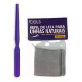 1 Base Lixa + 100 Unid. De Refil Lixas P/unhas Naturais Cels