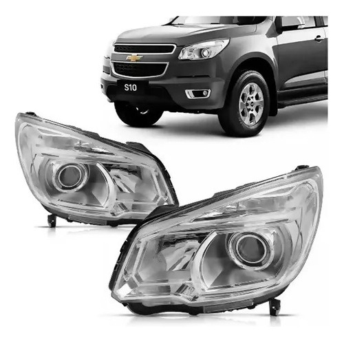 Farol S10 Ltz Ano 2012 2013 2014 2015 2016 Com Projetor 