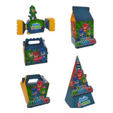 Kit 30 Itens Festa Personalizada Lembrancinhas Pj Masks