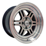 Rodas Aro 15 Tala 8 4x100 Zeus Zm695 Taluda Euro / Jogo Cor Gloss Dk