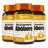 Kit 3 Óleo De Semente De Abóbora 1000mg Com Vitamina E 60cps