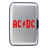 Billetera Compacta Ac Dc Rock Tarjetero Aluminio Porta Doc