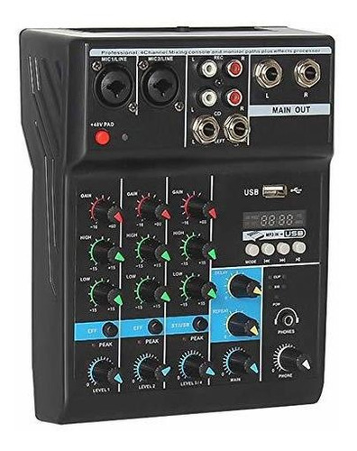 Professional Audio Mixer Dj Alpowl Sound Board Console Syst