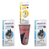 Combo Bravecto Antipulga Carrapato 1 2a4,5kg + 2  20a40kg