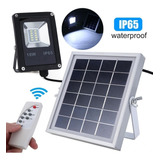 Reflector Con Panel Solar 10w Exterior Ip67  Lampara Jardin 