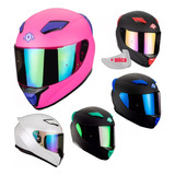 Casco Moto Dot Mica Gold Vision Nocturna + Mica Gratis Ots