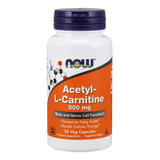 Suplemento En Cápsula Now  Acetyl L-carnitine Acetyl-l-carnitine En Pote De 50g 50 Un