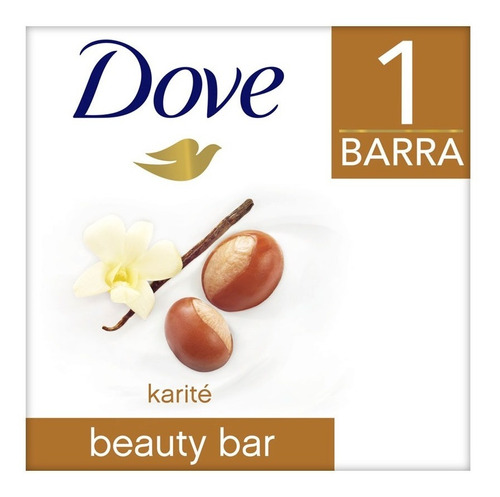 Jabon Barra Dove Beauty Karite Y Vainilla 90gr 