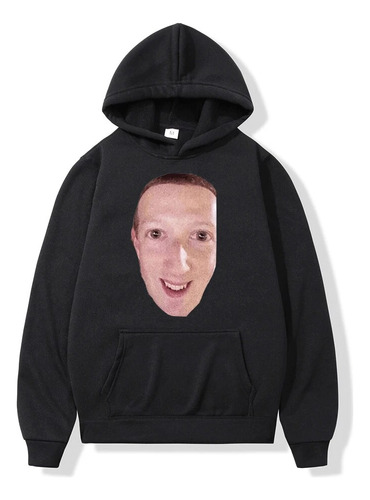 Sudadera Con Capucha Cursed Zuck Anime Cursed Meme Facebook