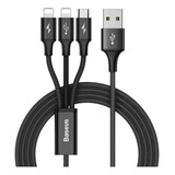 Cable Usb 3  Puntas Micro Usb + 1 Android + 2 Ipone Open Box