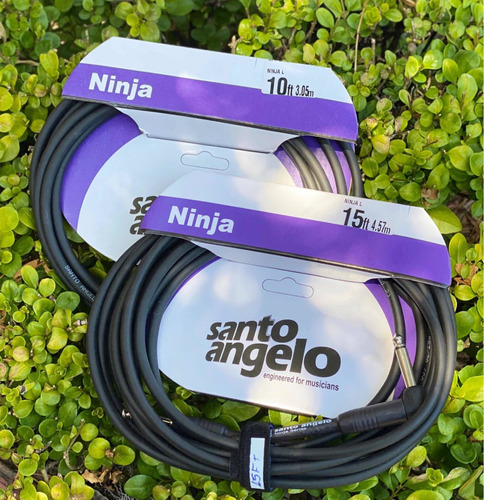 Cable Para Guitarra Y Bajo Santo Angelo Serie Ninja 3 Metros