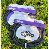 Cable Para Guitarra Y Bajo Santo Angelo Serie Ninja 3 Metros