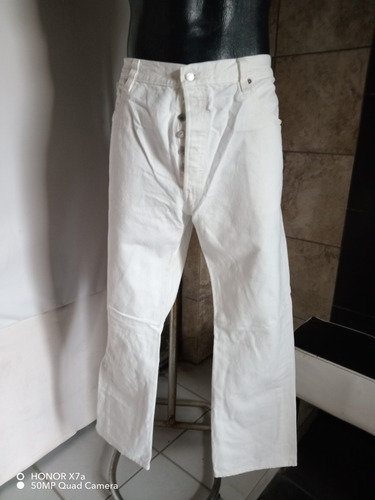 Jeans Leviis 501 40x30 Blanco 