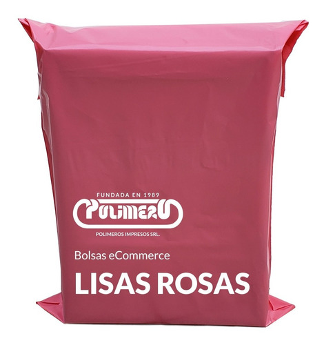 100 Sobres Bolsas Rosas Lisos Ecommerce Nº2 - 30x40+5 C/adh