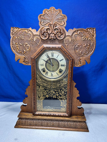 Antiguo Reloj Caja De Roble The E.ingraham Co