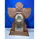 Antiguo Reloj Caja De Roble The E.ingraham Co