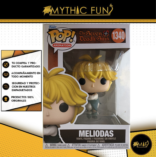 Funko Pop The Seven Deadly Sins - Meliodas 1340