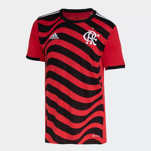 Camisa Flamengo Iii adidas 22/23 Vermelha/preta