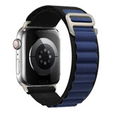 Pulseira Smart Watch Ultra Alpine Loop E Iwo 42mm A 49mm Cor Azul Com Preto