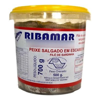 Rollmops File De Sardinha Enrolada Em Cebola Escabeche 500g | Frete grátis