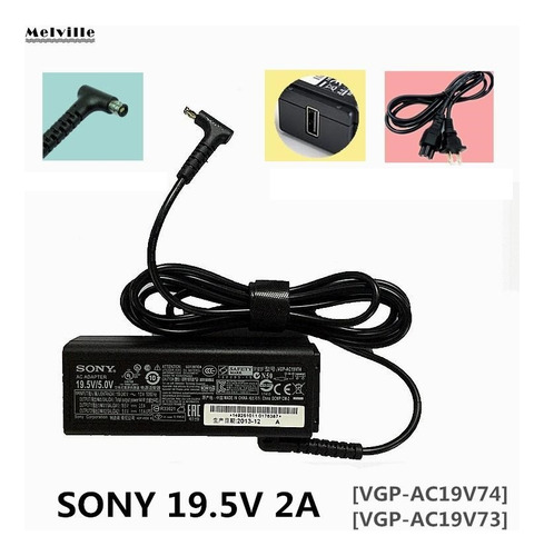 Cargador Sony Vaio Vgp-ac19v74 - Para Vaio Tap 11