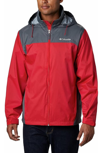 Columbia Chaqueta De Lluvia Glennaker Lake Para Hombre, Rojo