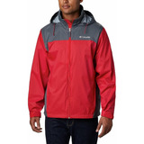 Columbia Chaqueta De Lluvia Glennaker Lake Para Hombre, Rojo