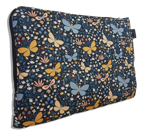 Funda Para Notebook Netbook Tablet Diseño Mariposa Acolchada