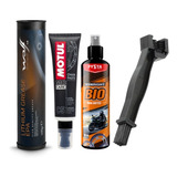 Motul C5 Cadenas + Cepillo + Desengrasante + Grasa Litio