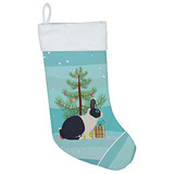 Media Navidad Conejo Holandés Teal Stocking