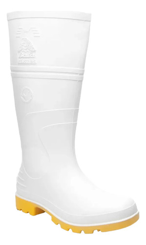 Bota De Hule Bata Aquamax Blanca Negra Hombre Impermeable