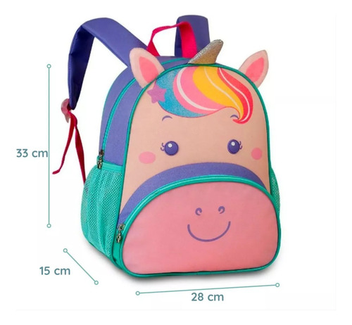 Mochila Escolar Infantil Clio Pets Animais - Original