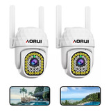 2pcs Cámara De Seguridad Hd Wifi De  Visión Nocturna Alarma