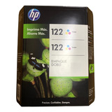 Cartucho De Tinta Hp 122 Tricolor Ch562hl Original Doble