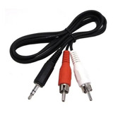 Cable Adaptador Mini Plug 3,5mm A 2 Rca Macho 1,50 Metros