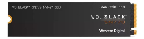 Western Digital 500gb Wd Black Sn770 Disco Sólido Interno Ssd Preto Pcie 4.0 Nvme M.2