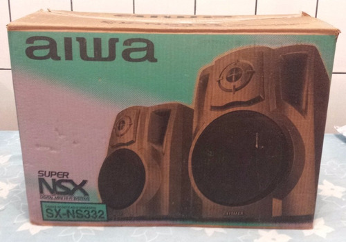 90´s Aiwa Caixas Acústicas Sx-ns332 Completo C/ Caixa!