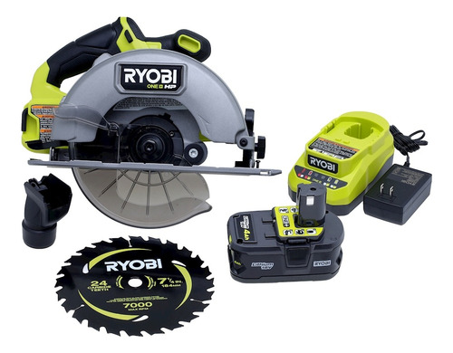 Sierra Circular Hp Ryobi 7 1/4 18v Kit Inalámbrico