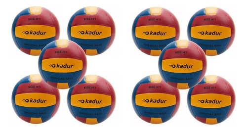 Pelotas Handball N 1 2 Pack X10 Simil Cuero Recreativa Kadur