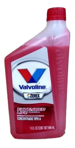 Refrigerante Anticongelante Valvoline Zerex Rojo X 946ml